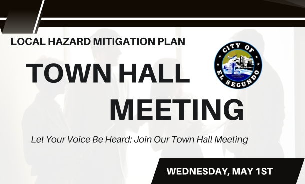 Town Hall Meeting Local Hazard Mitigation with City Seal