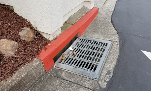 Storm Drain Residential Sidewalk